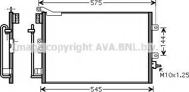 Ava Quality Cooling RT 5395 - Конденсатор, кондиціонер autozip.com.ua