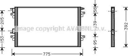 Ava Quality Cooling RT 5366 - Конденсатор, кондиціонер autozip.com.ua