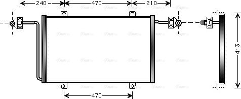 Ava Quality Cooling RT 5278 - Конденсатор, кондиціонер autozip.com.ua