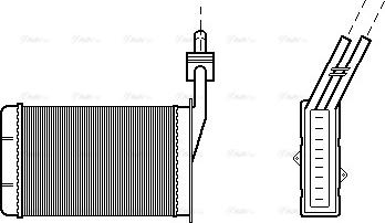 Ava Quality Cooling RT 6101 - Теплообмінник, опалення салону autozip.com.ua