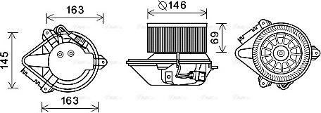 Ava Quality Cooling RT8584 - Вентилятор салону autozip.com.ua