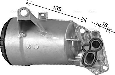 AVA RT3660H - Масляний радіатор, моторна олія autozip.com.ua