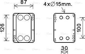 Ava Quality Cooling RT3631 - Масляний радіатор, рухове масло autozip.com.ua