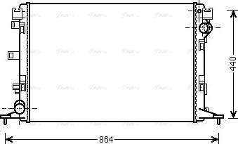 Ava Quality Cooling RT 2420 - Радіатор, охолодження двигуна autozip.com.ua