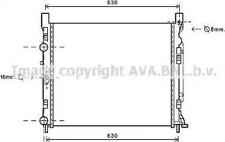 Ava Quality Cooling RT 2470 - Радіатор, охолодження двигуна autozip.com.ua