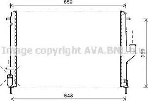 Ava Quality Cooling RT2478 - Радіатор, охолодження двигуна autozip.com.ua