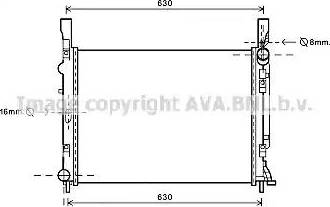 Ava Quality Cooling RT 2472 - Радіатор, охолодження двигуна autozip.com.ua