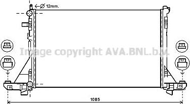 Ava Quality Cooling RT2644 - Радіатор, охолодження двигуна autozip.com.ua