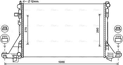 Ava Quality Cooling RT2643 - Радіатор, охолодження двигуна autozip.com.ua