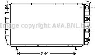 AVA RT 2056 - Радіатор, охолодження двигуна autozip.com.ua