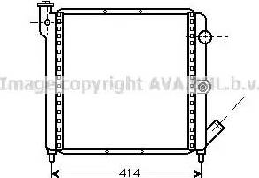 Ava Quality Cooling RT 2063 - Радіатор, охолодження двигуна autozip.com.ua