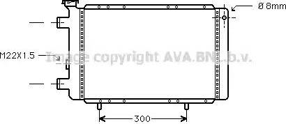 AVA RT 2026 - Радіатор, охолодження двигуна autozip.com.ua