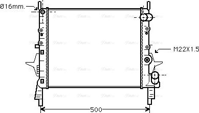 Ava Quality Cooling RT 2158 - Радіатор, охолодження двигуна autozip.com.ua