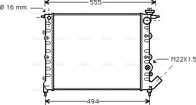 Ava Quality Cooling RT 2109 - Радіатор, охолодження двигуна autozip.com.ua