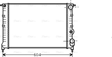 Ava Quality Cooling RT 2108 - Радіатор, охолодження двигуна autozip.com.ua