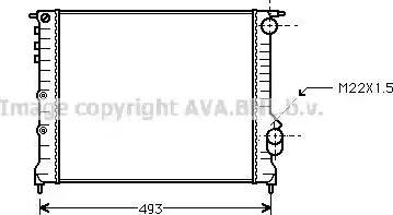 Ava Quality Cooling RT 2133 - Радіатор, охолодження двигуна autozip.com.ua