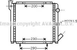 Ava Quality Cooling RT 2377 - Радіатор, охолодження двигуна autozip.com.ua