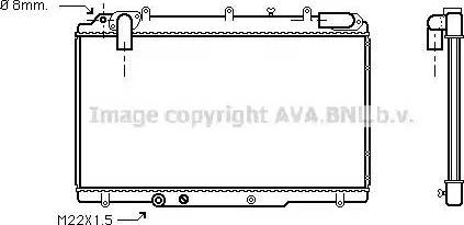 Ava Quality Cooling RT 2240 - Радіатор, охолодження двигуна autozip.com.ua