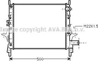 Ava Quality Cooling RT 2206 - Радіатор, охолодження двигуна autozip.com.ua