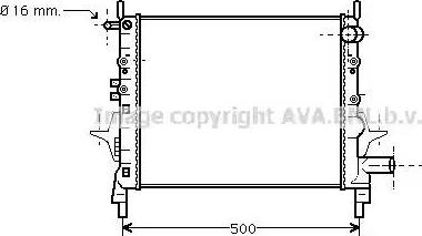 Ava Quality Cooling RT 2217 - Радіатор, охолодження двигуна autozip.com.ua