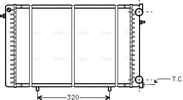 Ava Quality Cooling RT 2239 - Радіатор, охолодження двигуна autozip.com.ua