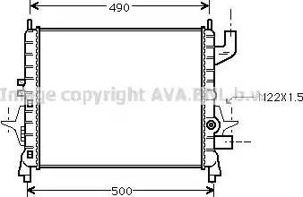 Ava Quality Cooling RTA2238 - Радіатор, охолодження двигуна autozip.com.ua