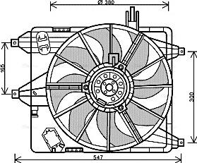 Ava Quality Cooling RT 7544 - Вентилятор, охолодження двигуна autozip.com.ua