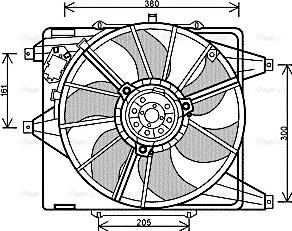 Ava Quality Cooling RT 7541 - Вентилятор, охолодження двигуна autozip.com.ua