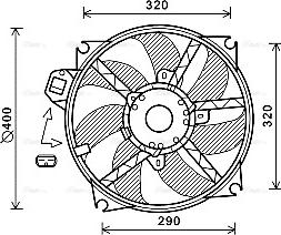 Ava Quality Cooling RT7563 - Вентилятор, охолодження двигуна autozip.com.ua