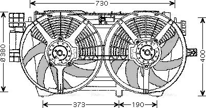 Ava Quality Cooling RT 7530 - Вентилятор, охолодження двигуна autozip.com.ua