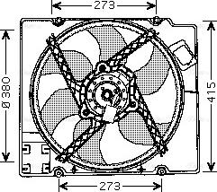 Ava Quality Cooling RT 7525 - Вентилятор, охолодження двигуна autozip.com.ua