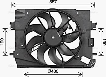 Ava Quality Cooling RT7662 - Вентилятор, охолодження двигуна autozip.com.ua