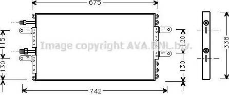 Ava Quality Cooling RTA5251 - Конденсатор, кондиціонер autozip.com.ua