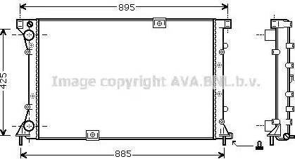 Ava Quality Cooling RTA2313 - Радіатор, охолодження двигуна autozip.com.ua