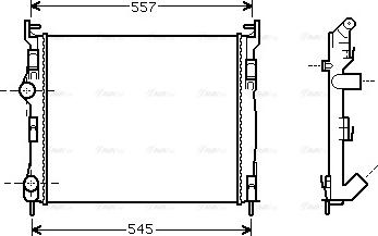 Ava Quality Cooling RTA2326 - Радіатор, охолодження двигуна autozip.com.ua