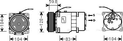 Ava Quality Cooling RTAK402 - Компресор, кондиціонер autozip.com.ua