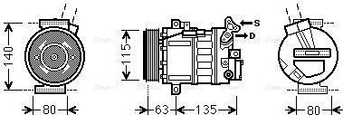 Ava Quality Cooling RTAK485 - Компресор, кондиціонер autozip.com.ua