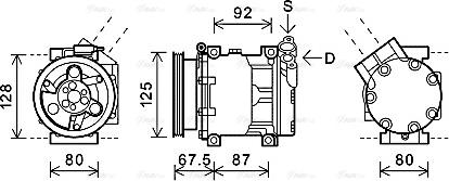 Ava Quality Cooling RTAK619 - Компресор, кондиціонер autozip.com.ua