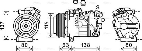 Ava Quality Cooling RTAK630 - Компресор, кондиціонер autozip.com.ua