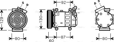 Ava Quality Cooling RTAK080 - Компресор, кондиціонер autozip.com.ua