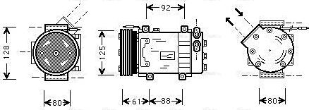 Ava Quality Cooling RTAK255 - Компресор, кондиціонер autozip.com.ua