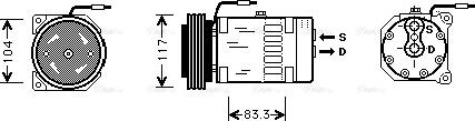 Ava Quality Cooling RT K403 - Компресор, кондиціонер autozip.com.ua