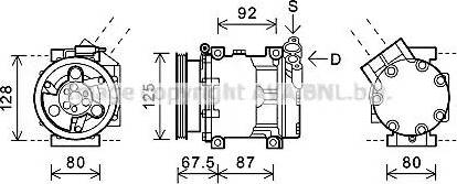 Ava Quality Cooling RTK619 - Компресор, кондиціонер autozip.com.ua