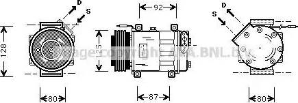 Ava Quality Cooling RT K046 - Компресор, кондиціонер autozip.com.ua