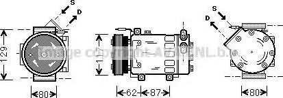 Ava Quality Cooling RT K076 - Компресор, кондиціонер autozip.com.ua