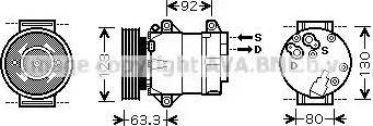 Ava Quality Cooling RT K369 - Компресор, кондиціонер autozip.com.ua