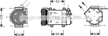 Ava Quality Cooling RT K255 - Компресор, кондиціонер autozip.com.ua