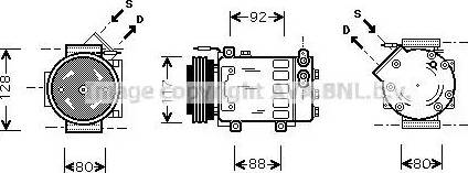 Ava Quality Cooling RT K285 - Компресор, кондиціонер autozip.com.ua