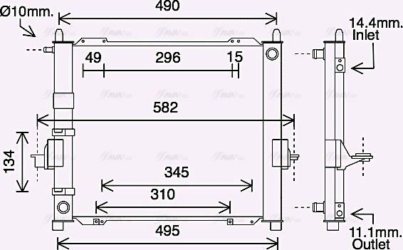 Ava Quality Cooling RTM632 - Модуль охолодження autozip.com.ua