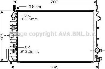 Ava Quality Cooling SB 2064 - Радіатор, охолодження двигуна autozip.com.ua